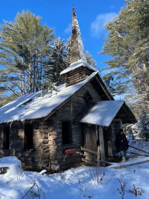 The chapel at the Frontier Town theme park that closed in 1998.
