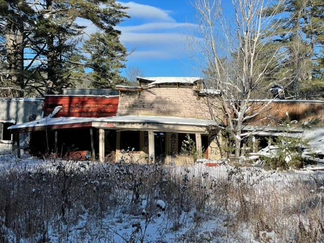 Some buildings in the old Frontier Town theme park are too far gone to save.
