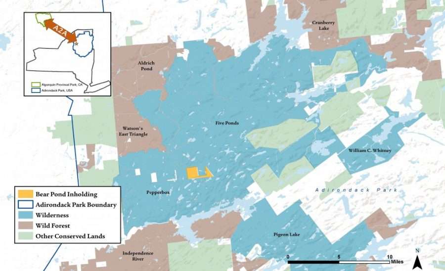 Bear Pond Forest map