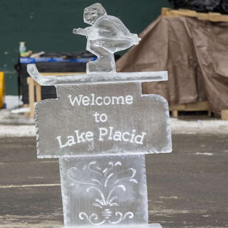 lake placid ice scultpure