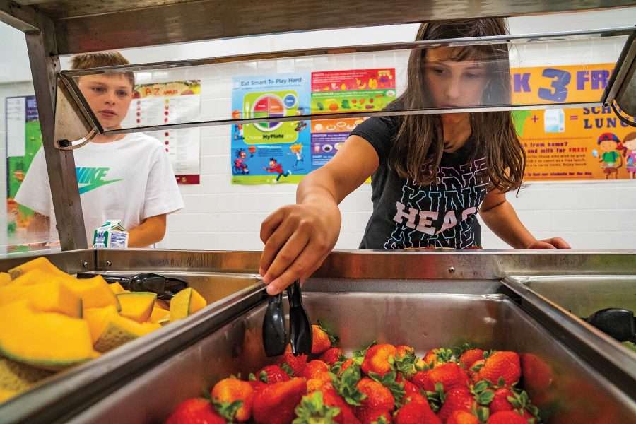 Julie Holbrook has worked to bring fresh fruits and vegetables to school cafeterias
