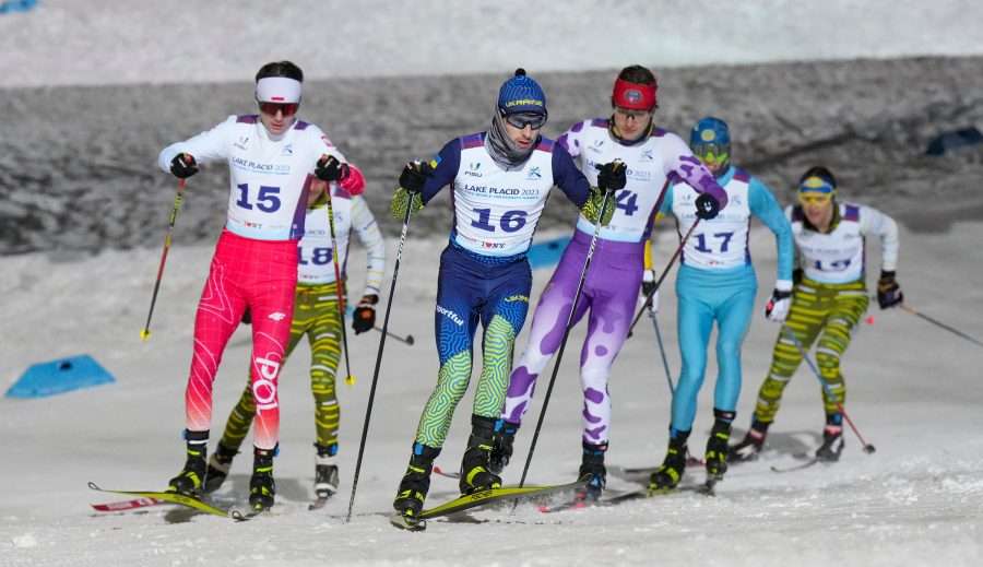 skiers at world university games