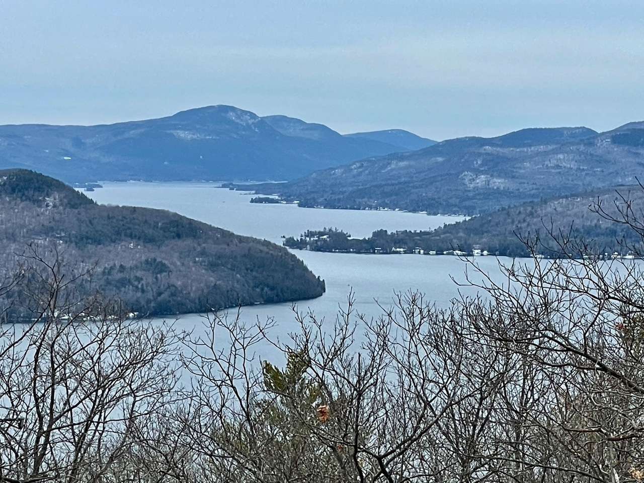Lake George as seen from Cook Mountain trail’s “Lake View” spur.