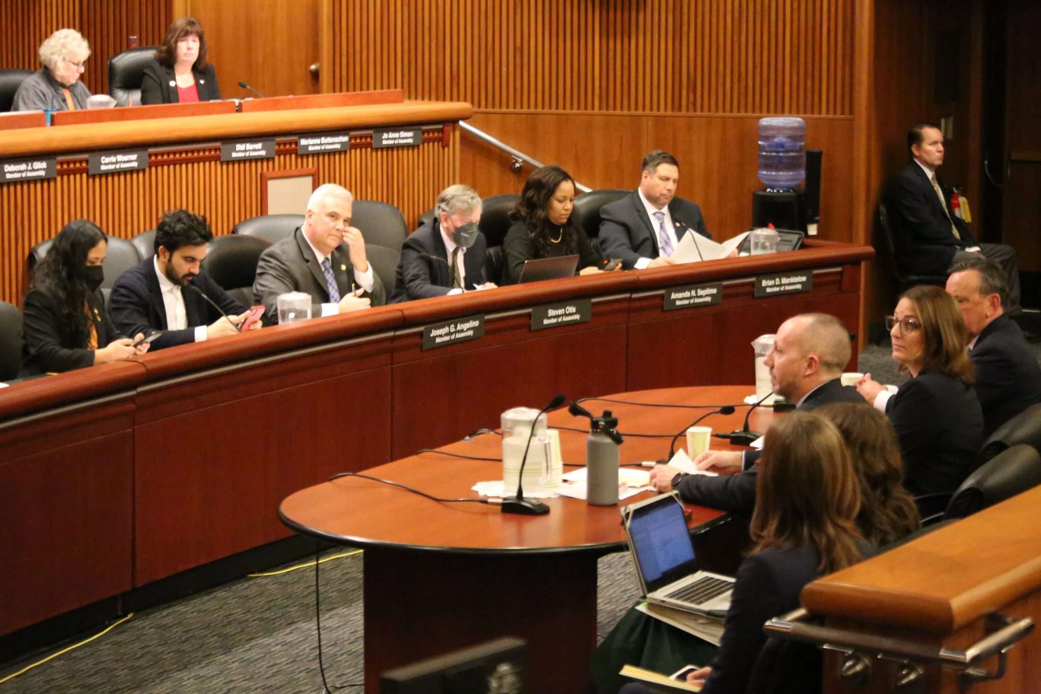 Basil Seggos, commissioner of the state Department of Environmental Conservation, testifies during a joint budget hearing on Feb. 14 in the New York State Capitol in Albany.