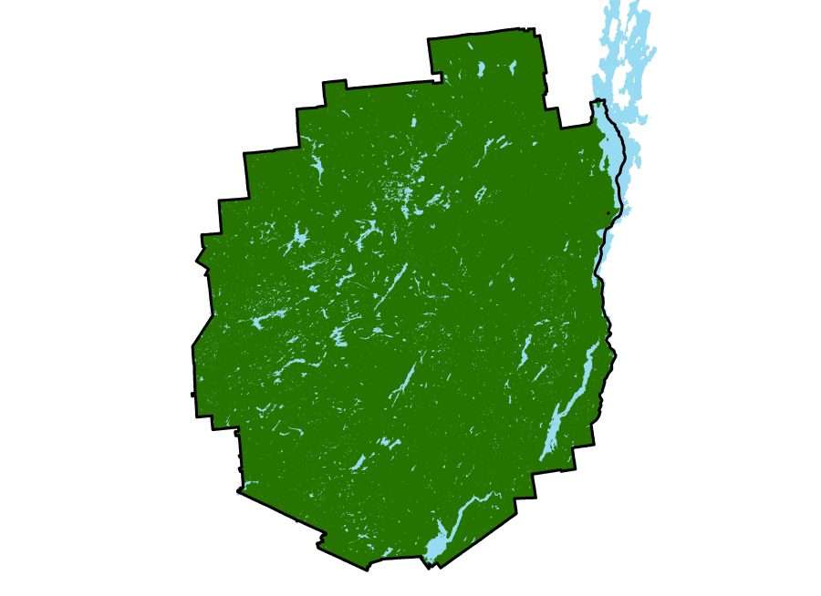 map of lakes in the adirondacks