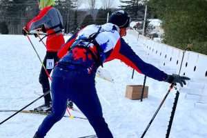 The art of orienteering, on skis, in subzero temps