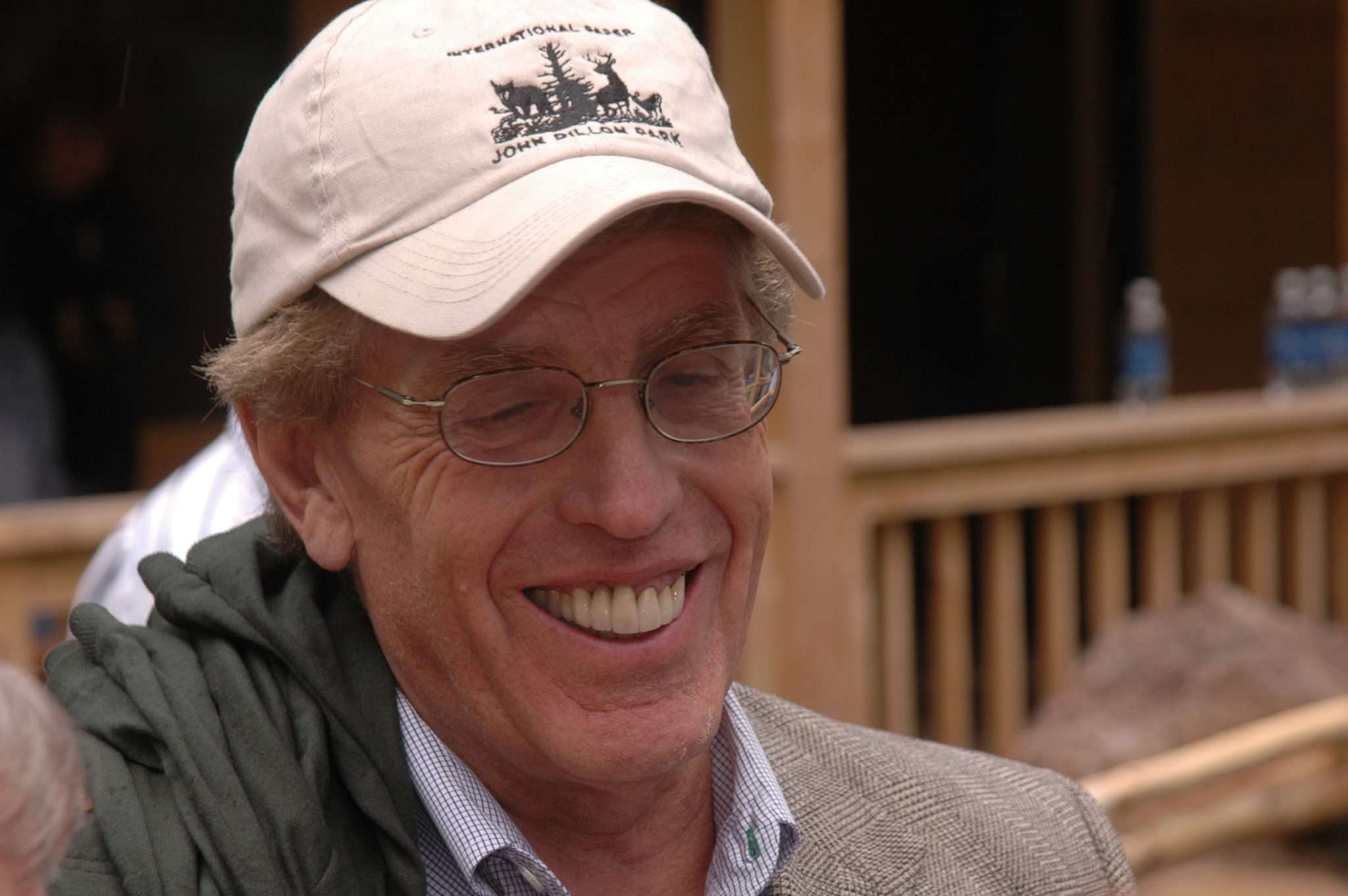 John Dillion wearing a baseball cap that says, "John Dillon Park"