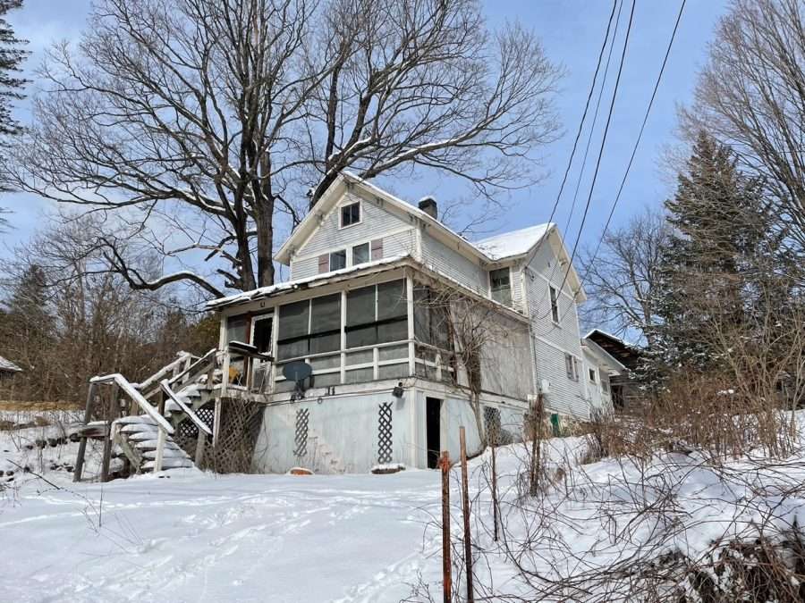 Abandoned house in the Town of Jay that will be rehabbed by Essex County.