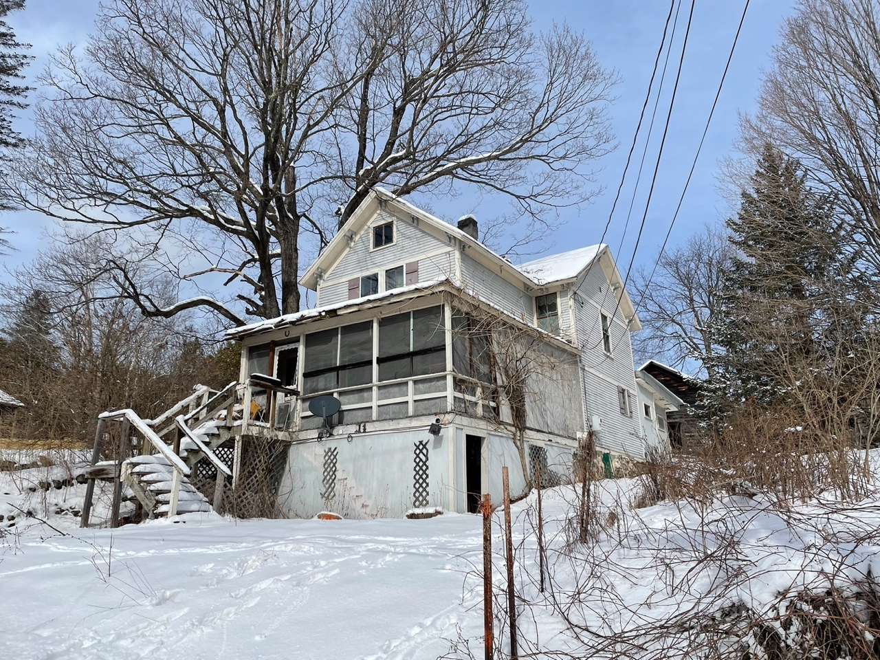 Abandoned house in the Town of Jay that will be rehabbed by Essex County.
