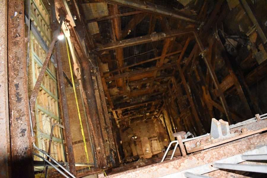 looking inside a former missile silo