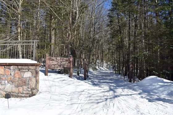 winter trailhead to catamount