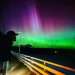 Aurora displays light up the night