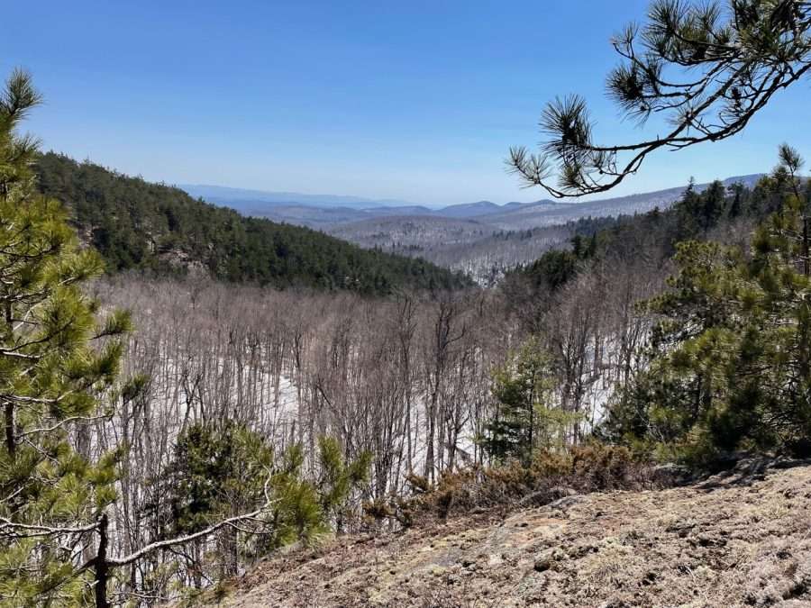 Looking east from Daby toward the Green Mountains of Vermont.