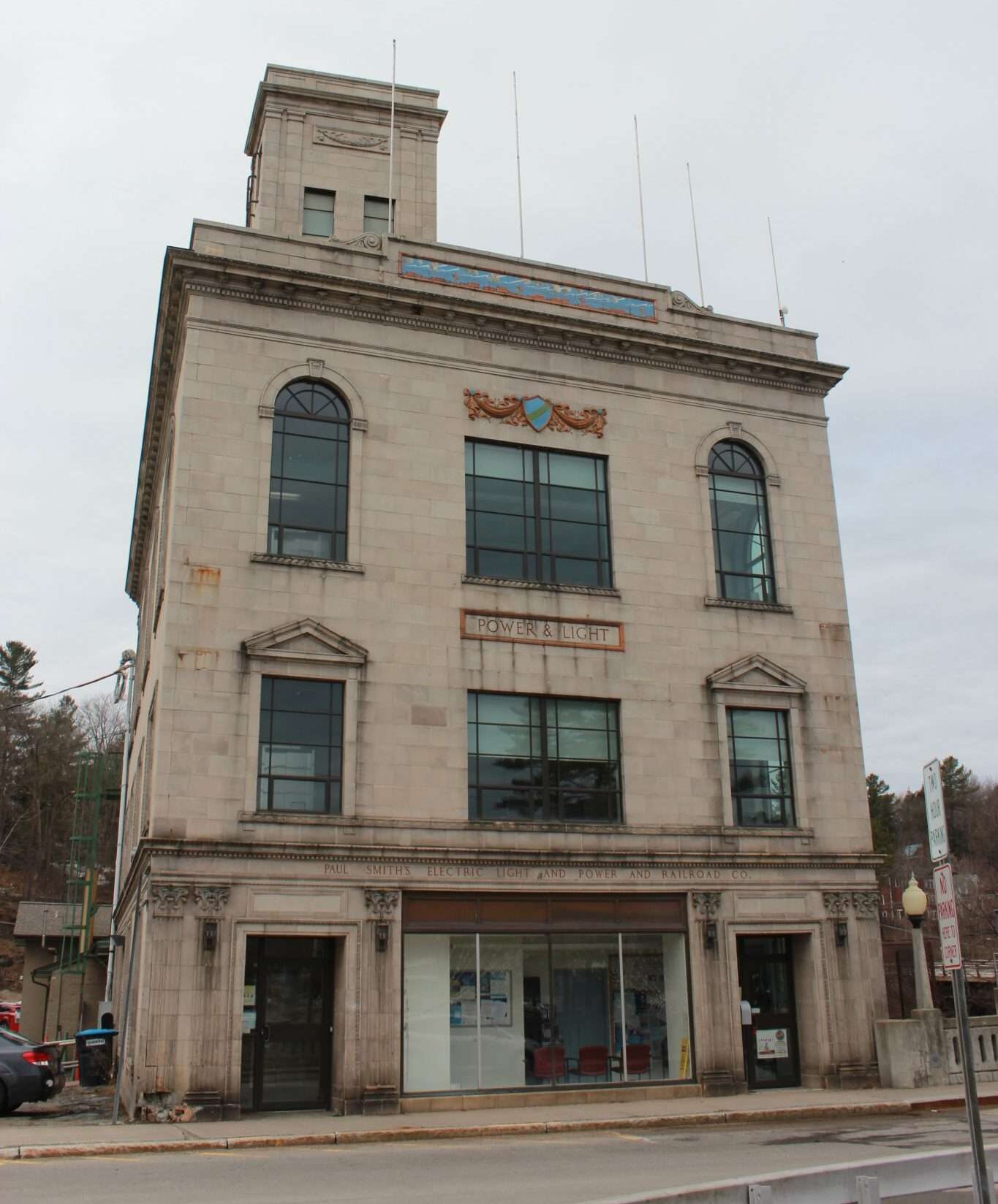 3 Main St. in Saranac Lake is a multi-level historic building with arched windows built in the 1920s.
