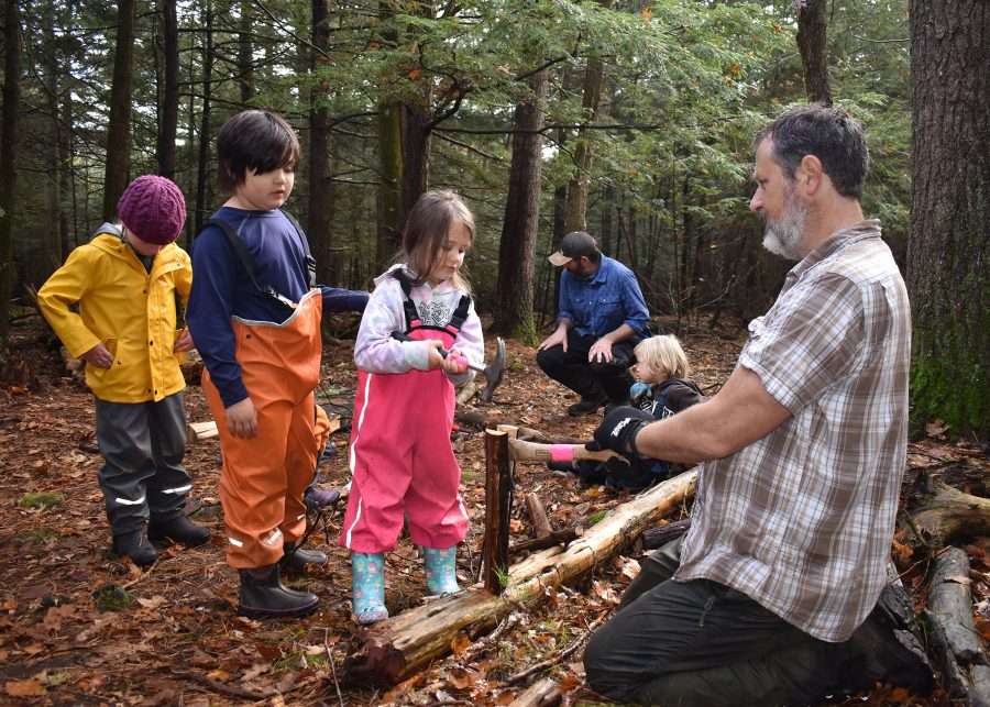 outdoor teaching at lakeside