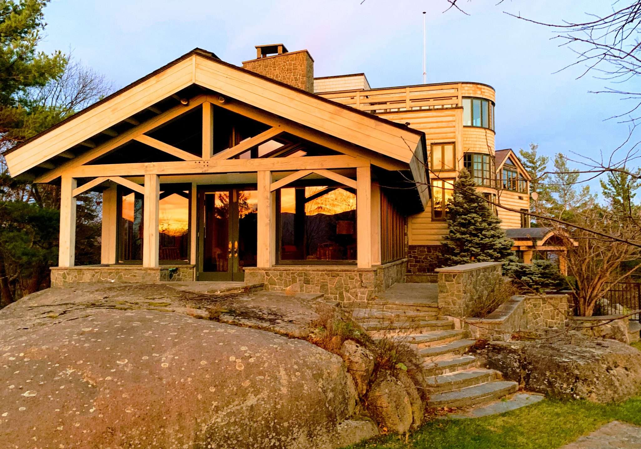 The mountain house at Bassett Mountain Estate.