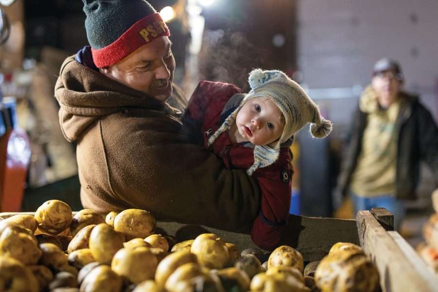 man with his grandson
