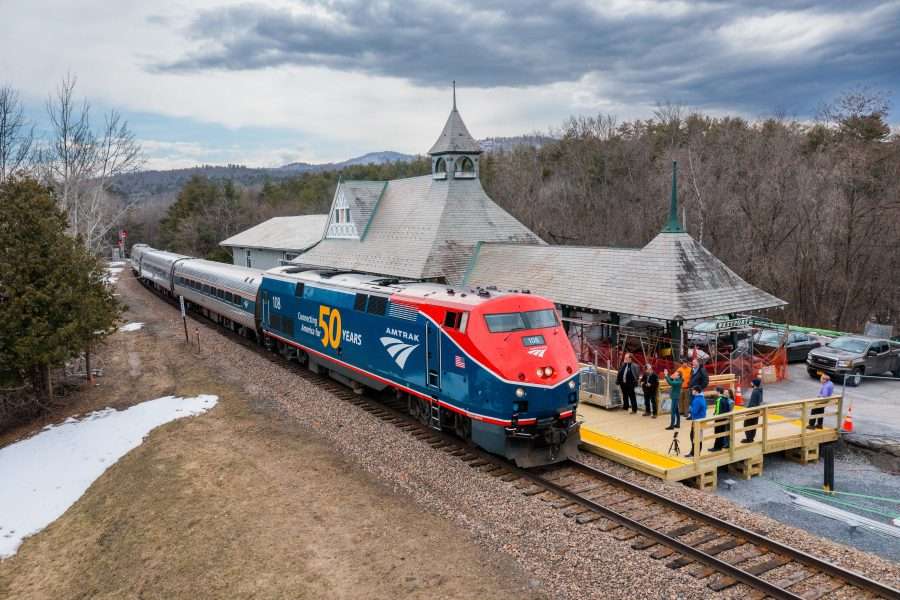Amtrak service from New York City to Montreal with stops in the Adirondacks has been halted.