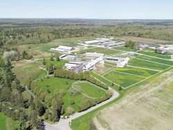 miner farm aerial shot