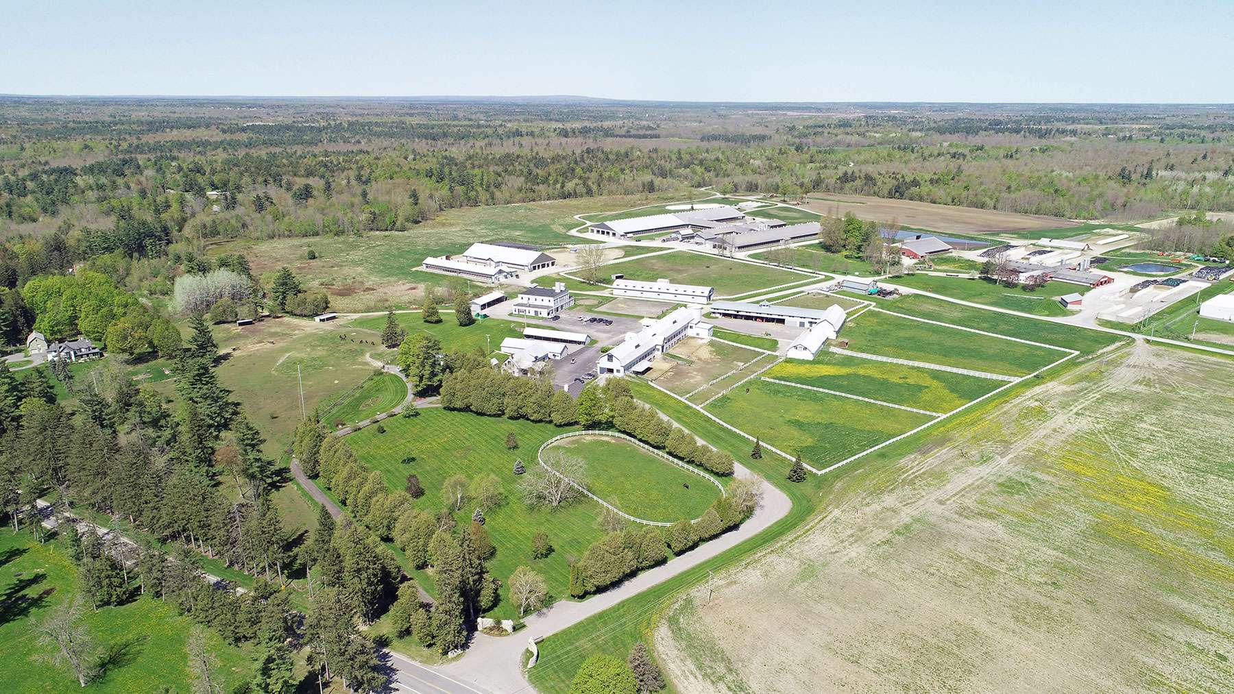 miner farm aerial shot