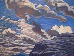clouds in a painting