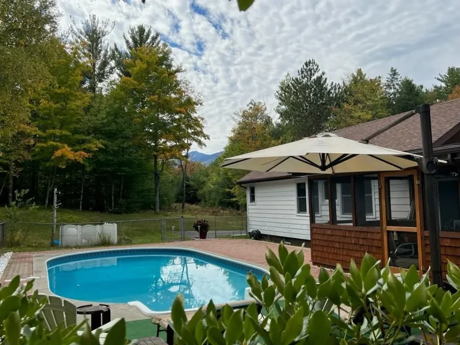 backyard with pool