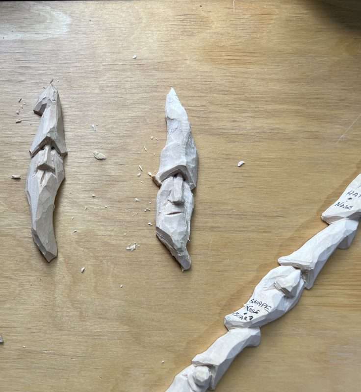 hand carved wizards