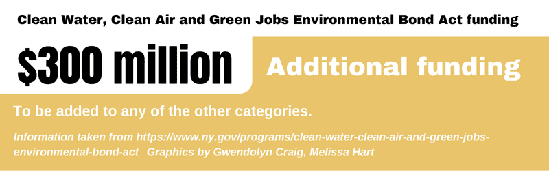 A graphic shows $300 million of the $4.2 billion Clean Water, Clean Air and Green Jobs Environmental Bond Act funding