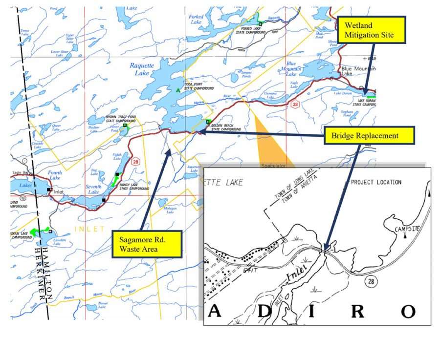 map of bridge project