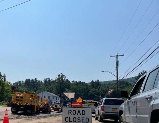 Long Lake road is closed