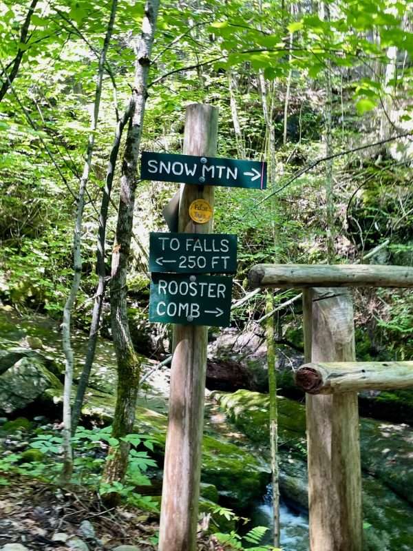 signs for deer brook falls