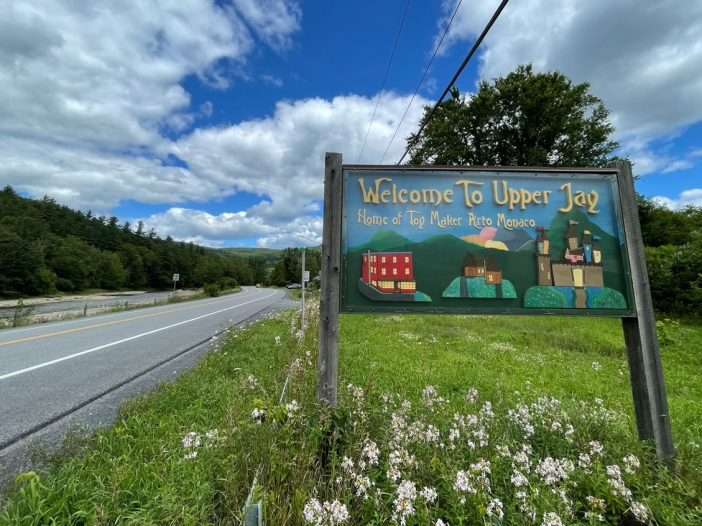 upper jay sign along the road