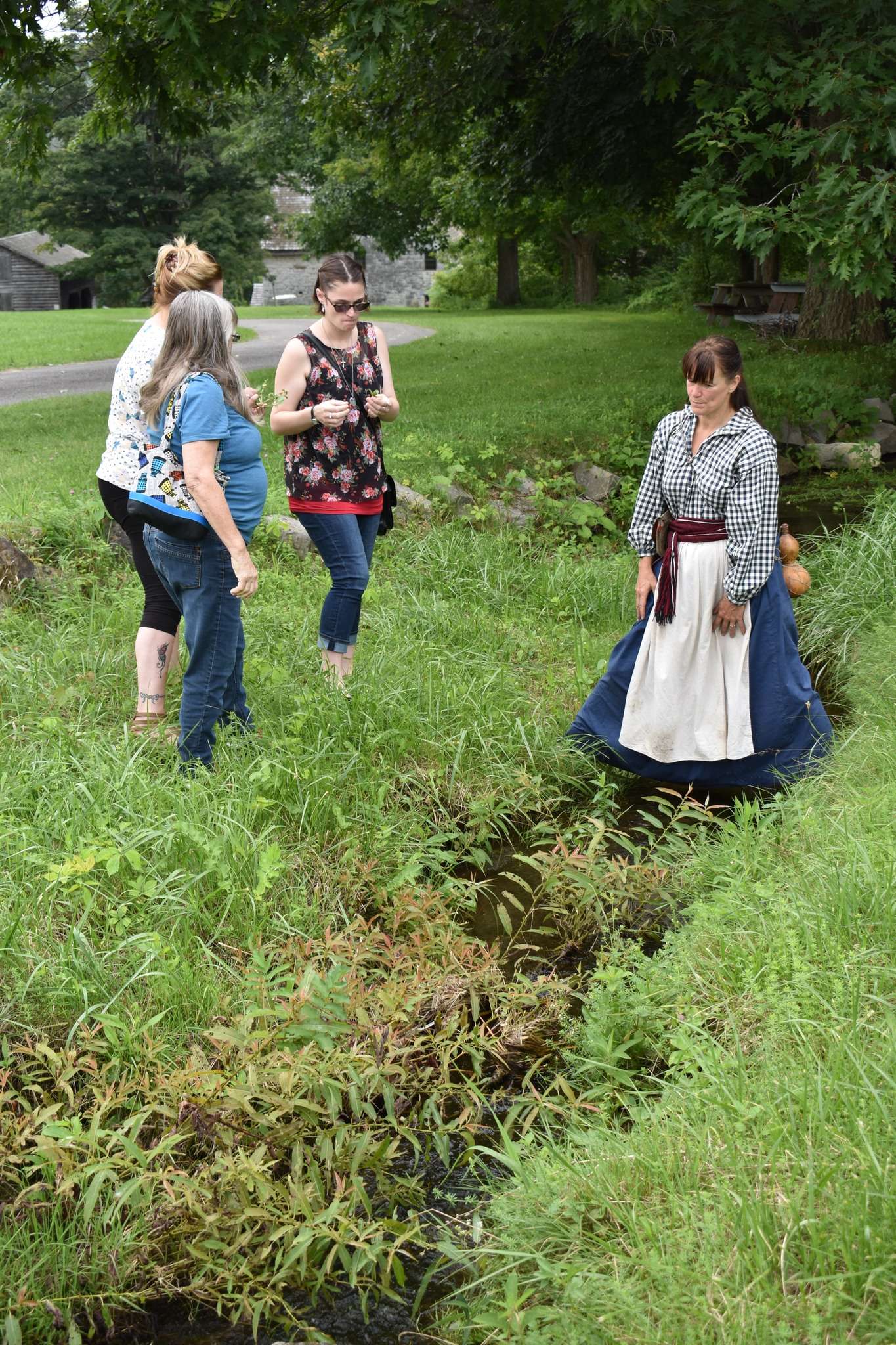 Melanie Sawyer teaches living history at Fort Klock.