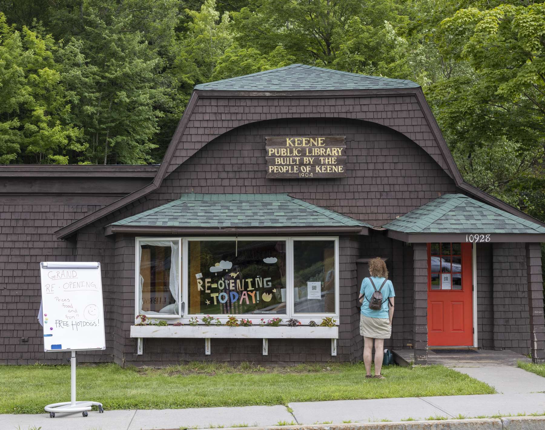 The Keene Library reopened in July after being closed for renvoations for two years. Photo by Mike Lynch