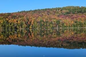 Fall color unfolding across the Adirondacks