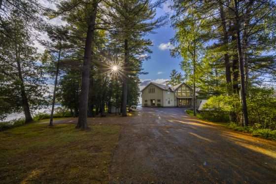 Driveway to Camp on a Point on Little Tupper Lake