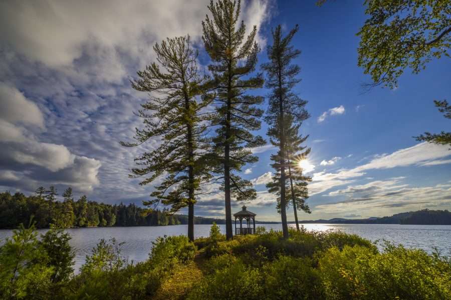 View of Little Tupper Lake from the former Whitney and Hendrickson summer home