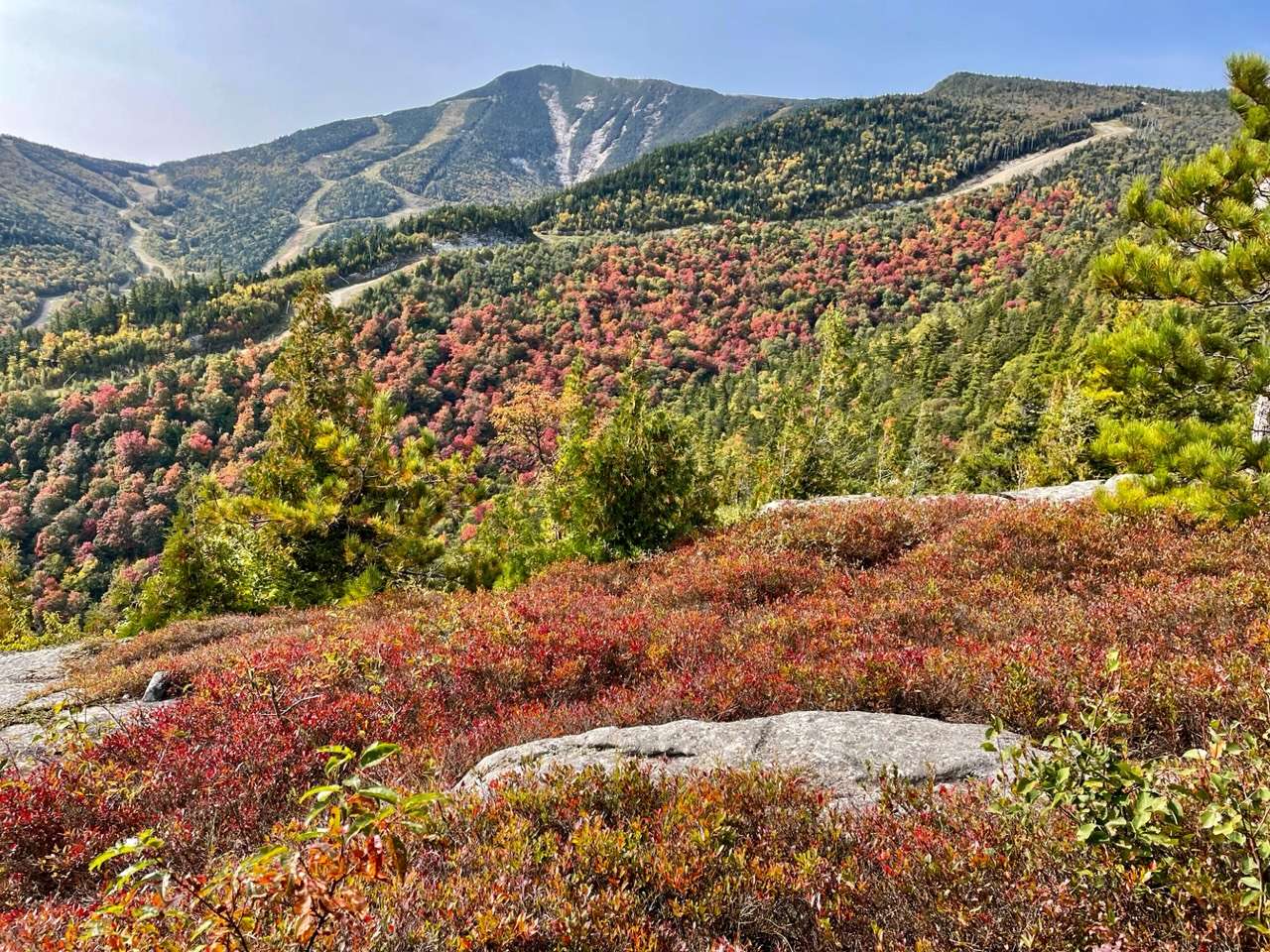 Whiteface Mountain from the summit of Bear Den. Photo by Tim Rowland