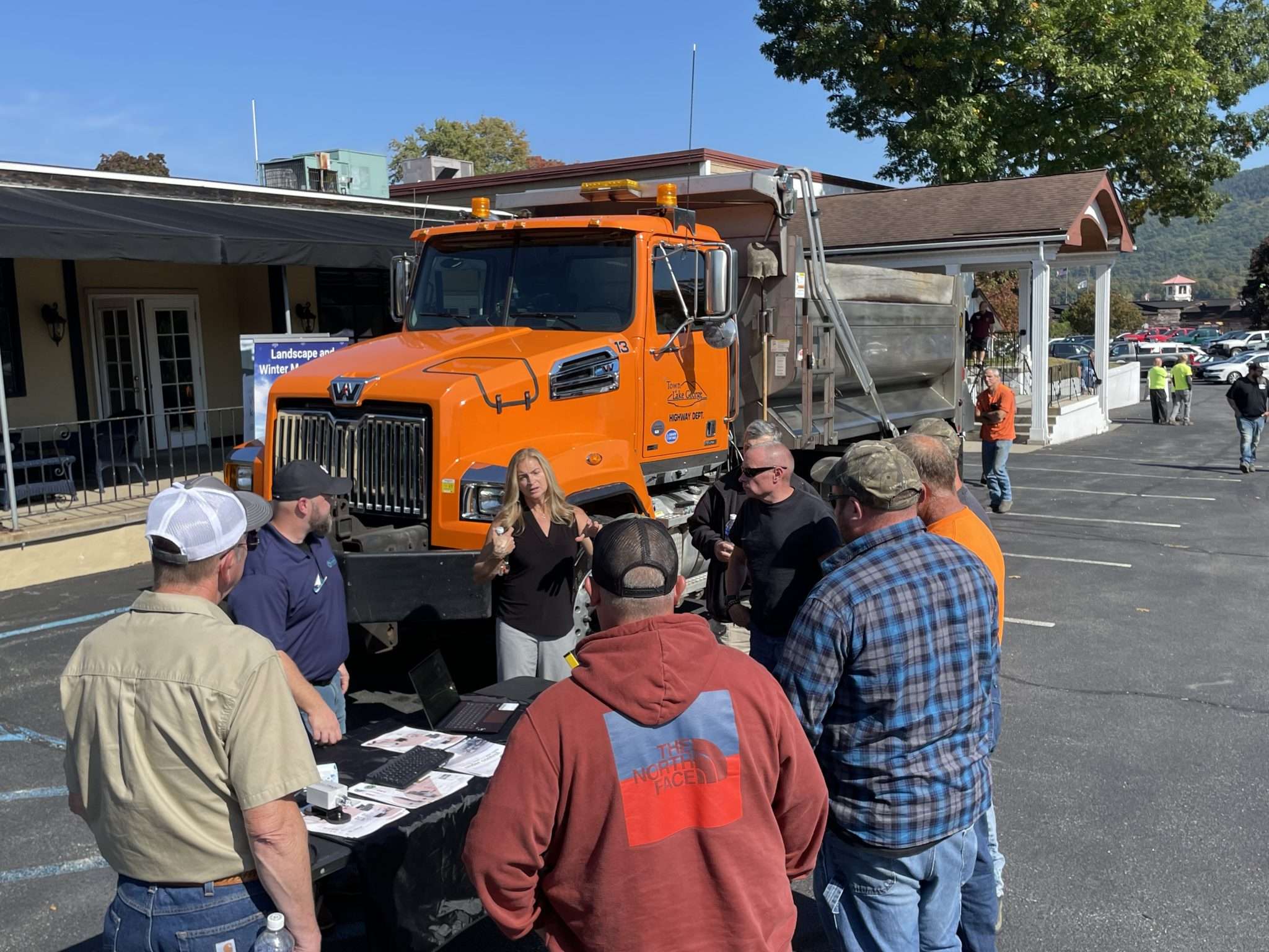 Demonstrations outside the annual Adirondack Champlain Regional Salt Summit. Photo by Zachary Matson