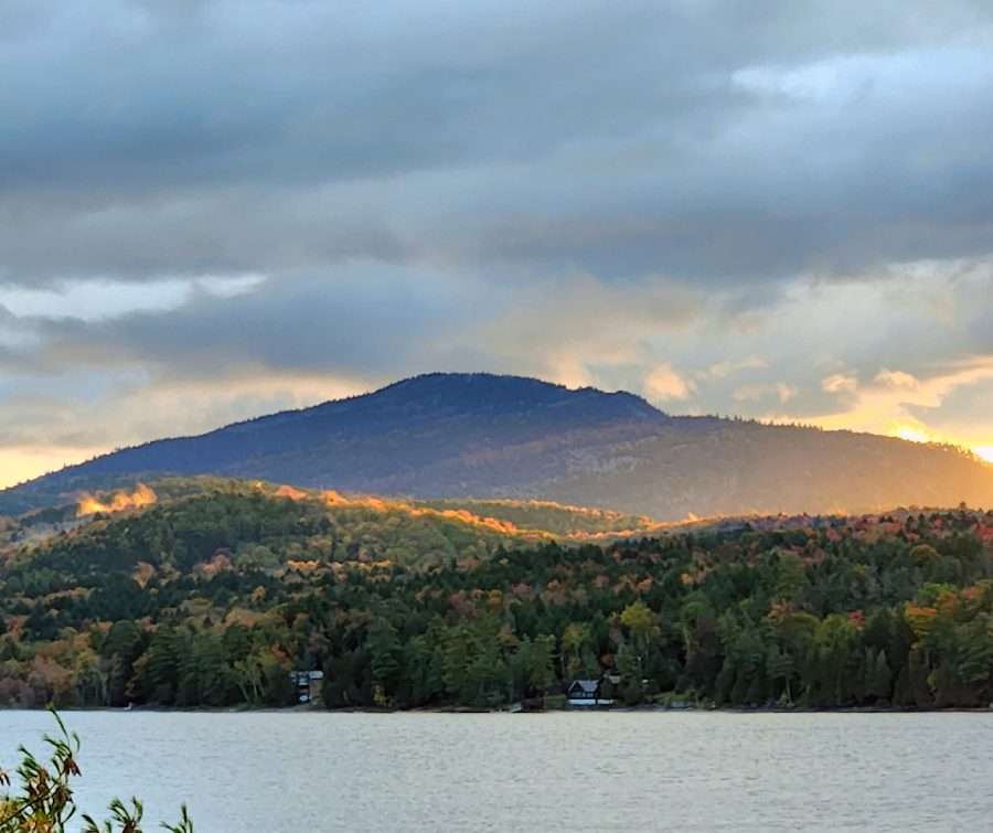 sunrise over a mountain