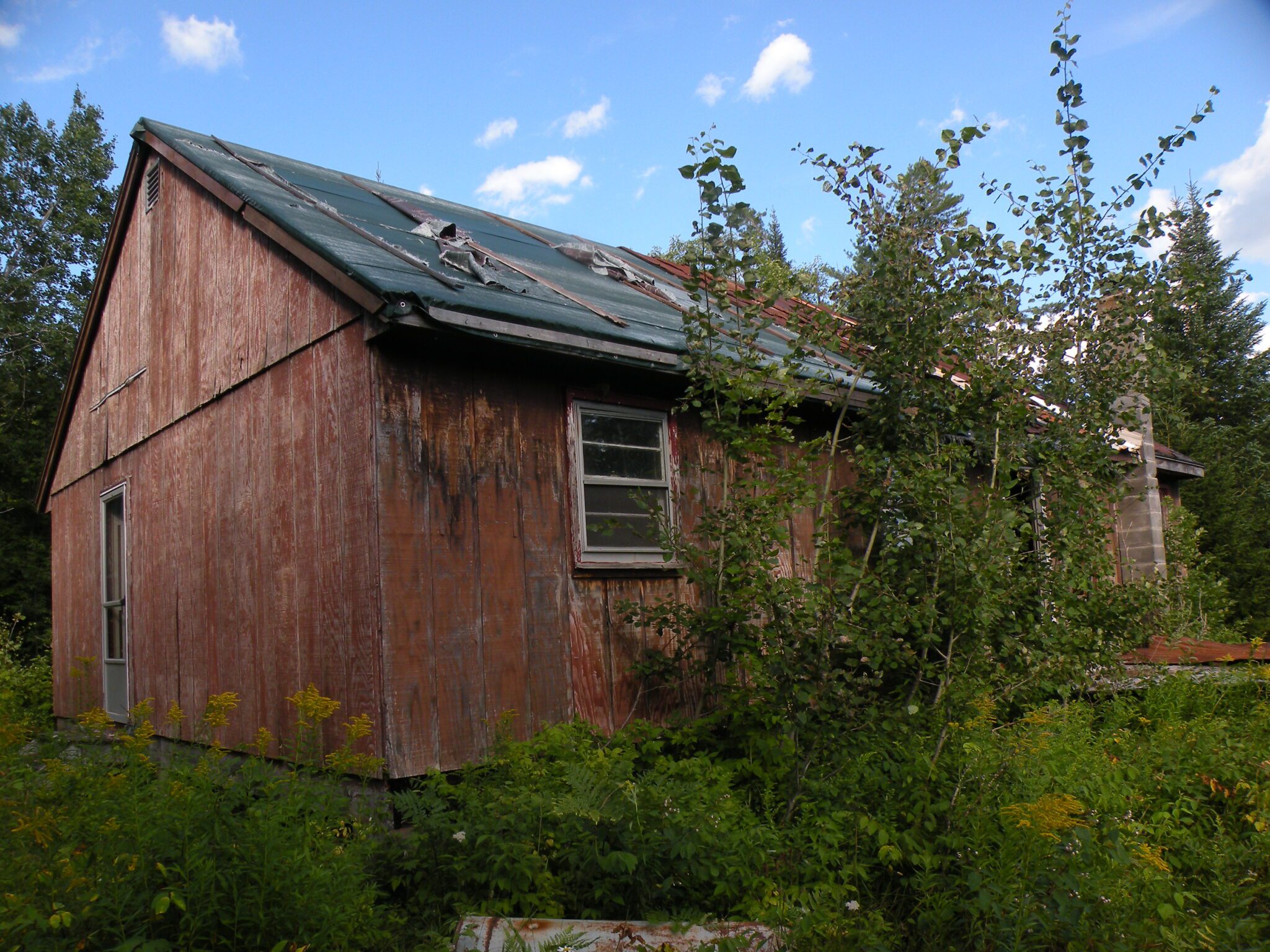 The Little Moose Lake cabin, a non-conforming structure in the West Canada Lake Wilderness, is seen before it was burnt down