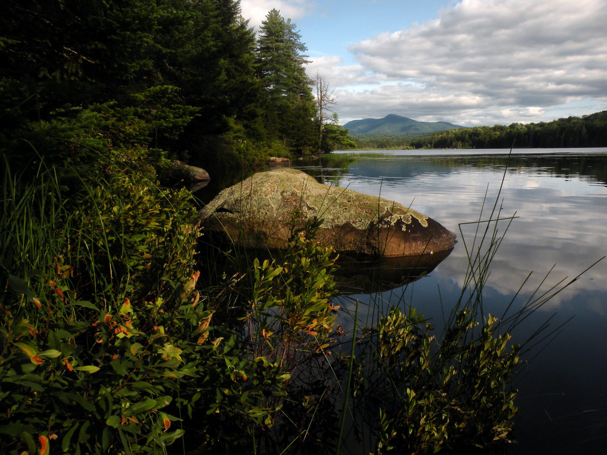 A scenic view of Little Moose Lake in 2021