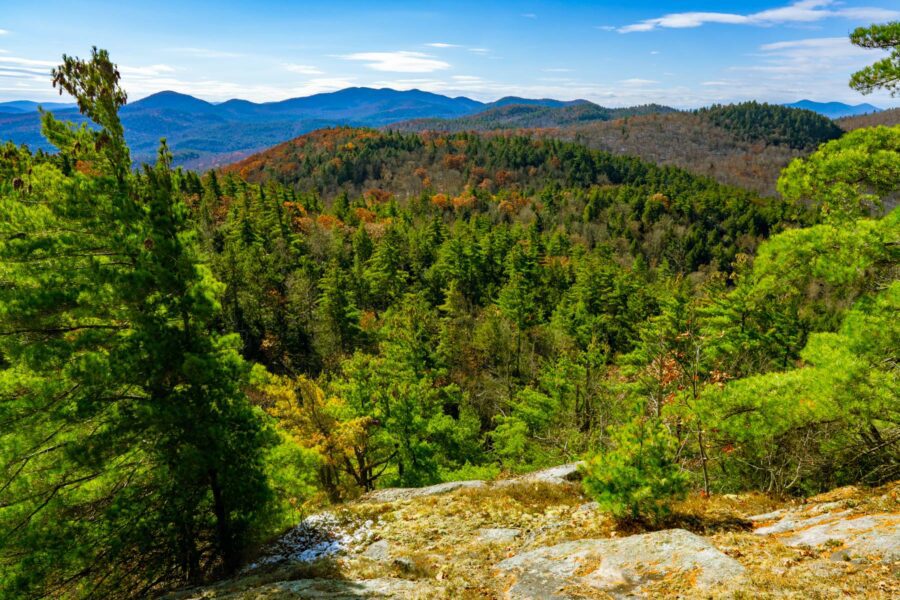 Mountain view in moriah wilderness preserve