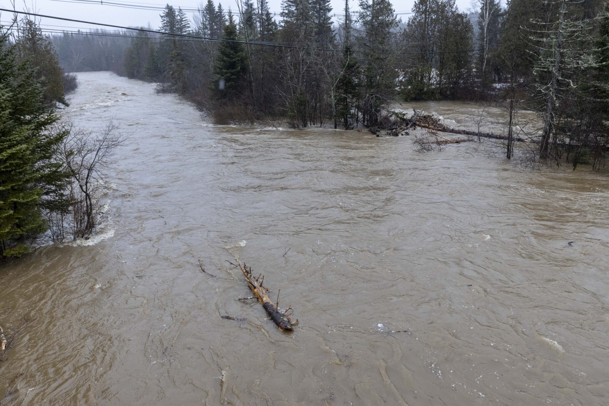 an overflowing river