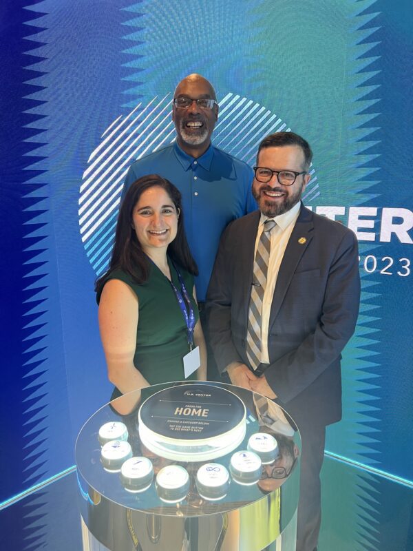 Mair and Solomon Greene with the  U.S. Department of Housing and Urban Development and Ann Shikany with the U.S. Department of Transportation. Photo Courtesy of Aaron Mair