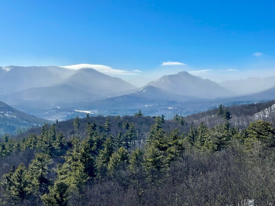 Cascade and Pitchoff on an 8-degree day.