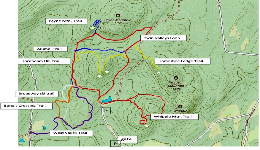 map of twin valley trails