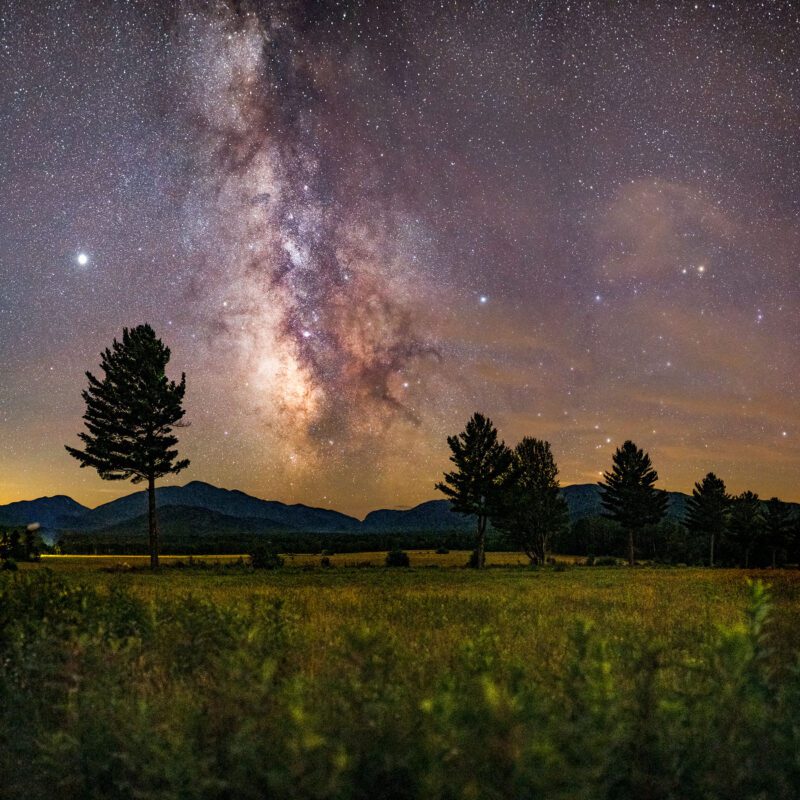 milky way at night