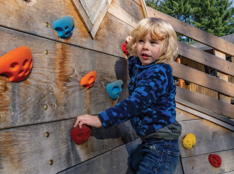 kid playing at a daycare center in keene