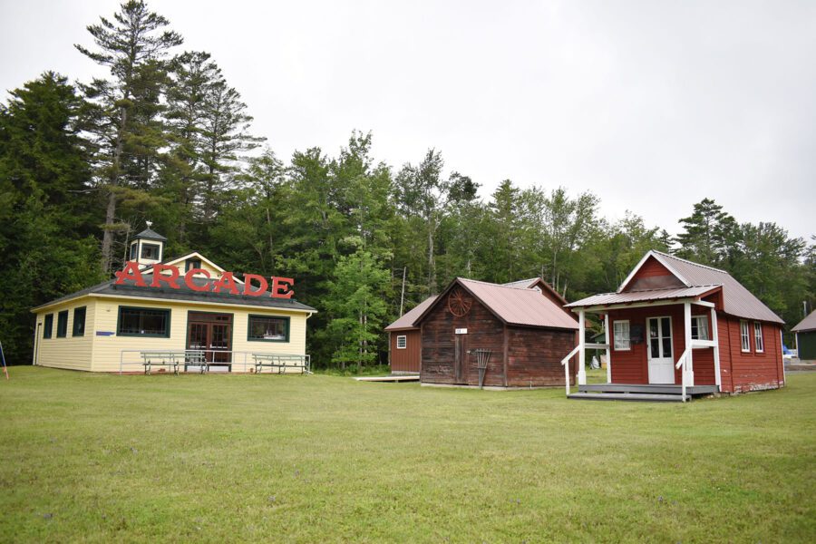 old buildings as part of the  caroga historical museum